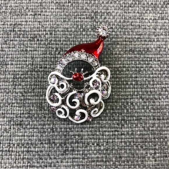 SANTA Christmas brooch NEW - Picture 2 of 5